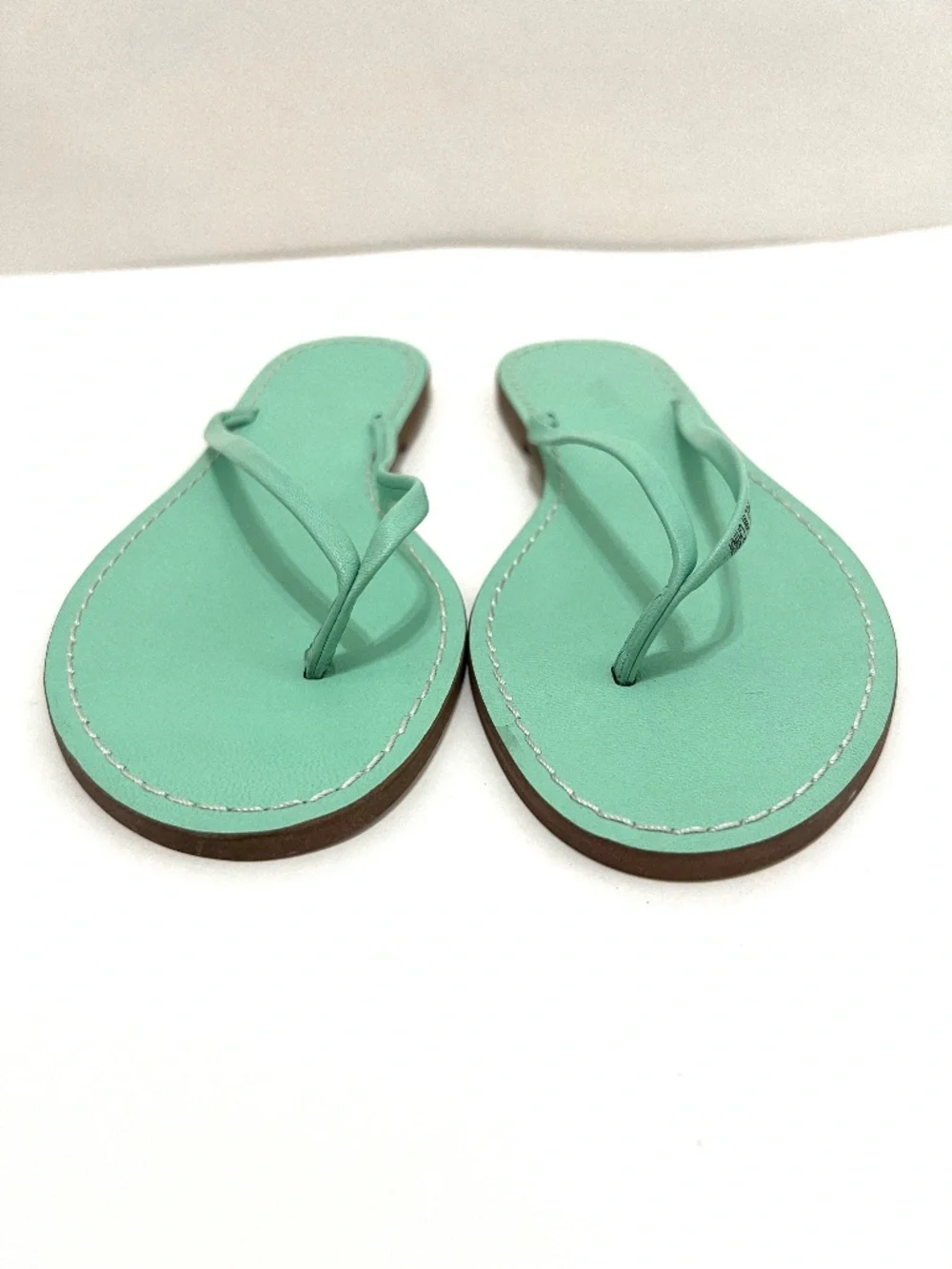 Brand New J. Crew Women's Leather Capri Sandals - Size 8, Color: Sunwashed Mint